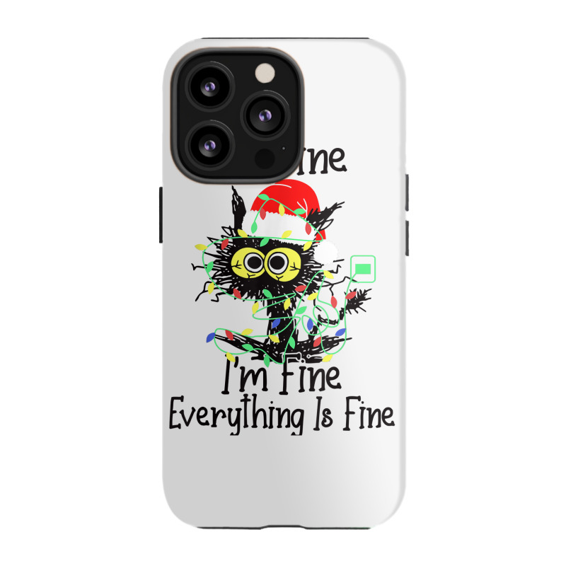 It's Fine I'm Fine Everything Is Fine Wine Glass Christmas T Shirt Iphone 13 Pro Case | Artistshot