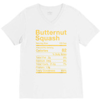 Butternut Squash Nutrition Facts Matching T Shirt V-neck Tee | Artistshot