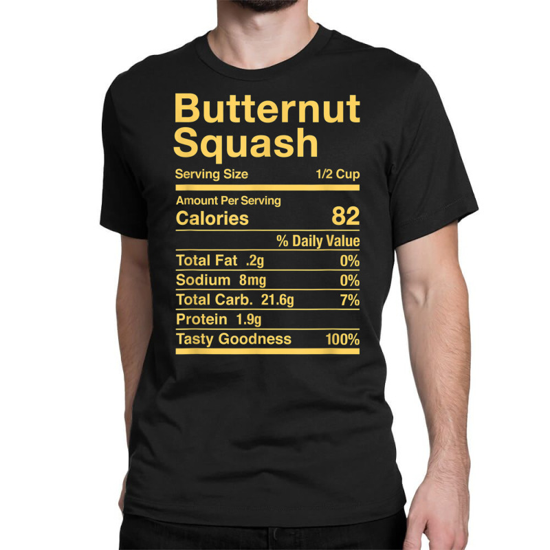 Butternut Squash Nutrition Facts Matching T Shirt Classic T-shirt by kogmor58594 | Artistshot