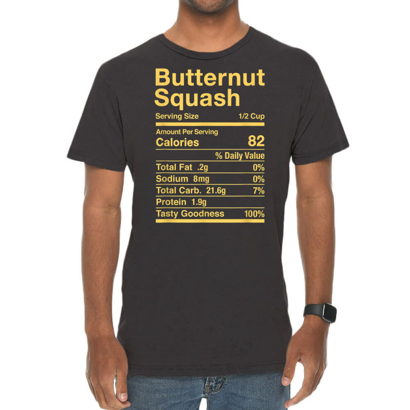 Butternut Squash Nutrition Facts Matching T Shirt Vintage T-Shirt by kogmor58594 | Artistshot