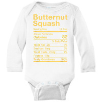 Butternut Squash Nutrition Facts Matching T Shirt Long Sleeve Baby Bodysuit | Artistshot