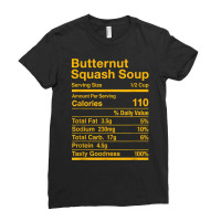 Butternut Squash Soup Nutrition Facts Matching T Shirt Ladies Fitted T-shirt | Artistshot