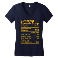 Butternut Squash Soup Nutrition Facts Matching T Shirt Women's V-neck T-shirt | Artistshot