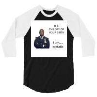 Captain Holt Birthday B99 Poster Tumblr (1) 3/4 Sleeve Shirt | Artistshot