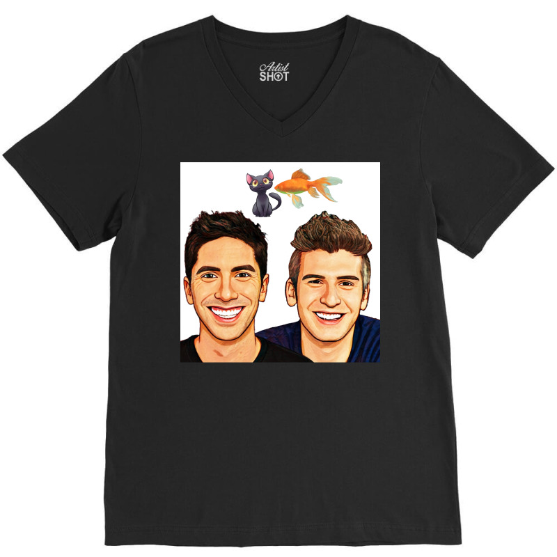 Catfish Tv Show Poster Boy (1) V-Neck Tee by zagarboddaq | Artistshot