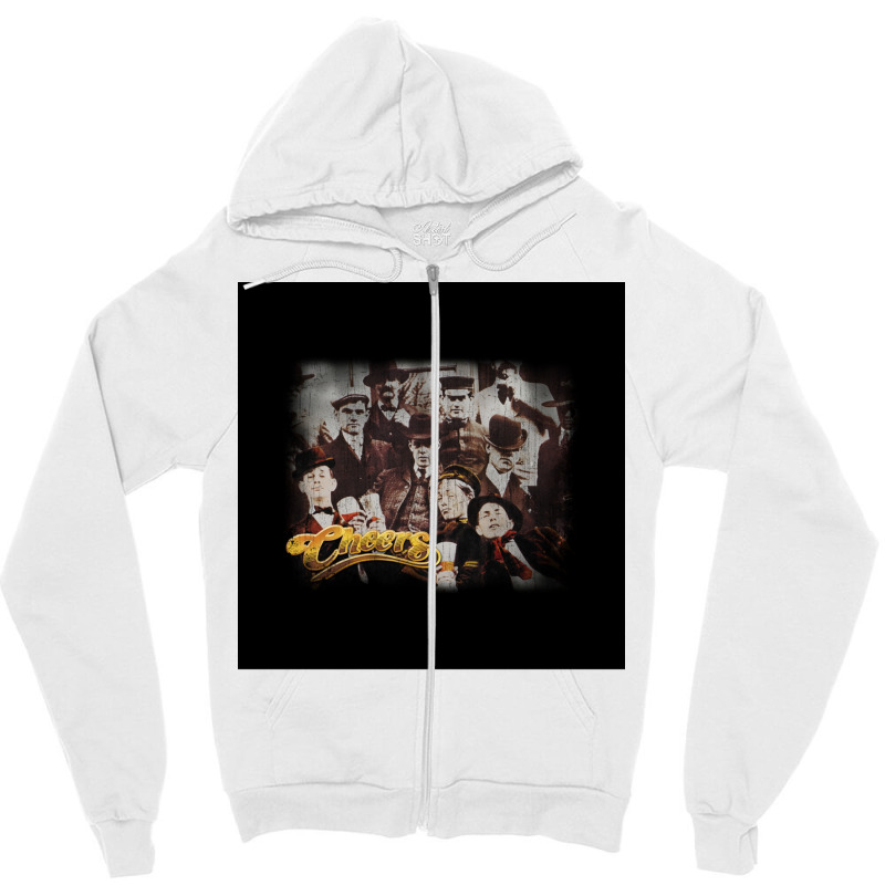 Cheers Vintage Poster Summer Zipper Hoodie | Artistshot