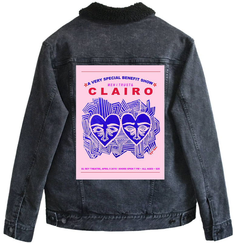 Clairo Poster Poster Gift Unisex Sherpa-lined Denim Jacket | Artistshot