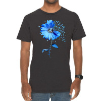 Diabetes Diabetic Hope For A Cure Blue Flower 138 Diabetes Awareness Vintage T-shirt | Artistshot