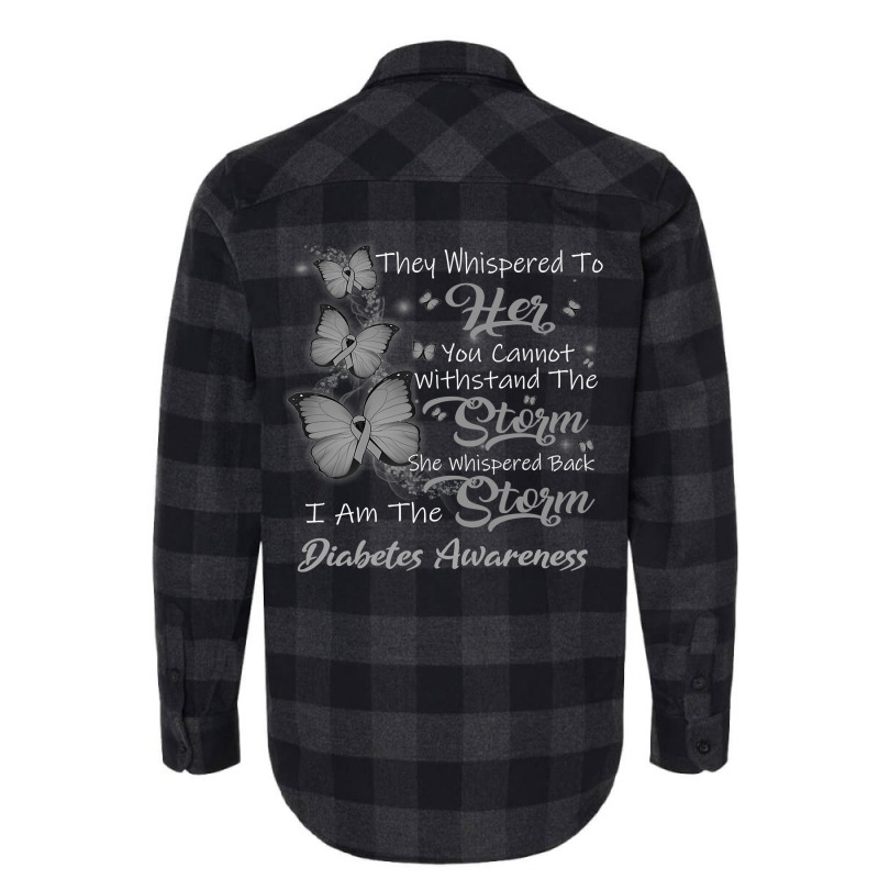 Diabetes Diabetic I Am The Storm 34 Diabetes Awareness Flannel Shirt by JESSICAMARTINA | Artistshot