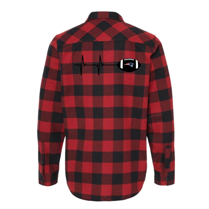 Heartbeat New England Fans Patriot Football Flannel Shirt | Artistshot