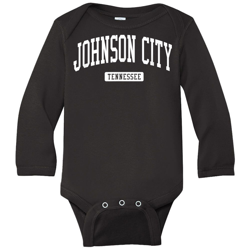 Johnson City Tennessee Tn Vintage Athletic Sports Design T Shirt Long Sleeve Baby Bodysuit by l71e1leis | Artistshot