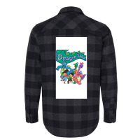 Dragon Tales Graphic Poster 80s Girl Flannel Shirt | Artistshot