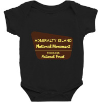 Admiralty Island National Monument Sign Baby Bodysuit | Artistshot