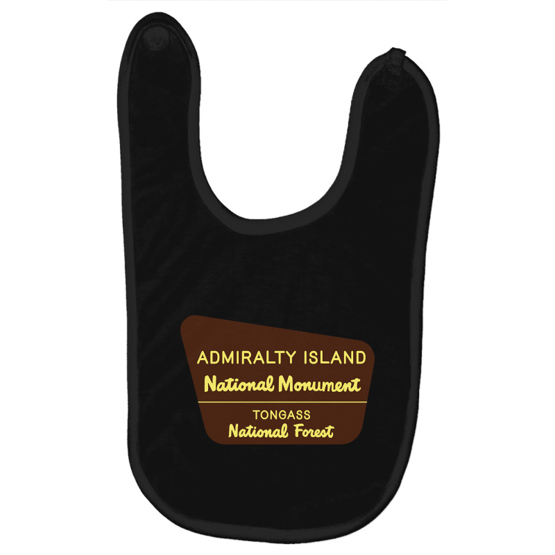 Admiralty Island National Monument Sign Baby Bibs by Binzdodi | Artistshot