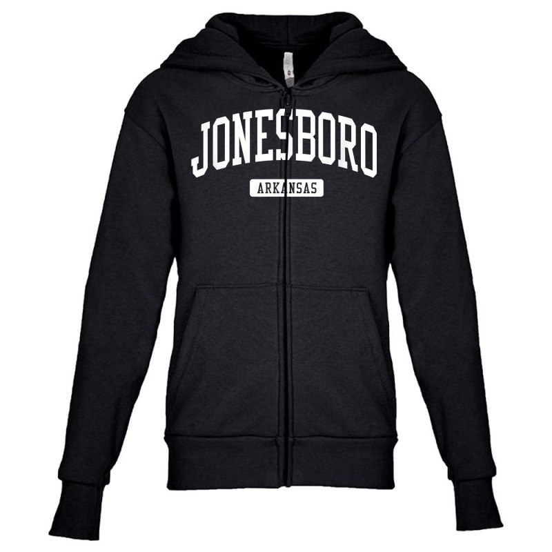 Jonesboro Arkansas Ar Vintage Athletic Sports Design T Shirt Youth Zipper Hoodie by l71e1leis | Artistshot