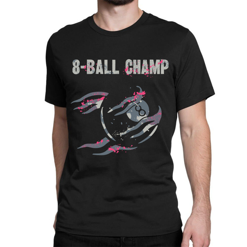 8-ball Champion Billiards Snooker Player Classic T-shirt by definitelyoakland6 | Artistshot