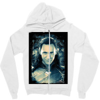 Distressed Portrait Poster Green (1) Zipper Hoodie | Artistshot