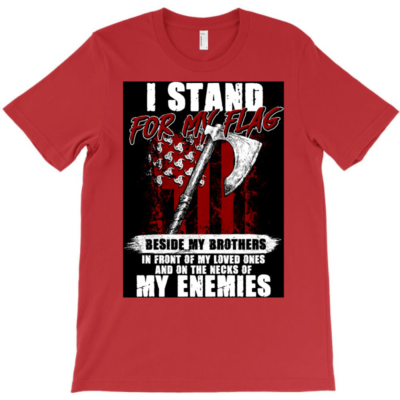 Viking Warrior American Flag Independence Of The United States  Aesthe T-shirt | Artistshot