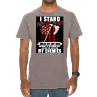 Viking Warrior American Flag Independence Of The United States  Aesthe Vintage T-shirt | Artistshot