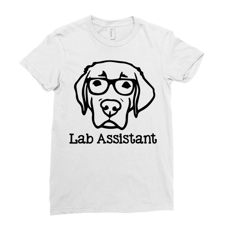 Lab Assistant Labrador Lover Gift Labrador Retriever Dog T Shirt Ladies Fitted T-Shirt by linbere | Artistshot