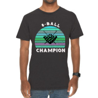 8-ball Pool Champion - Billiards Sunset Vintage T-shirt | Artistshot