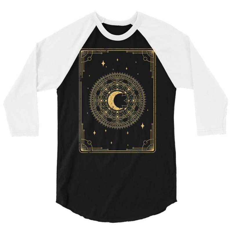 Magic Celestial Body Pagan Occult Stargazer Crescent Moon T Shirt 3/4 Sleeve Shirt by cordellwerw56r | Artistshot