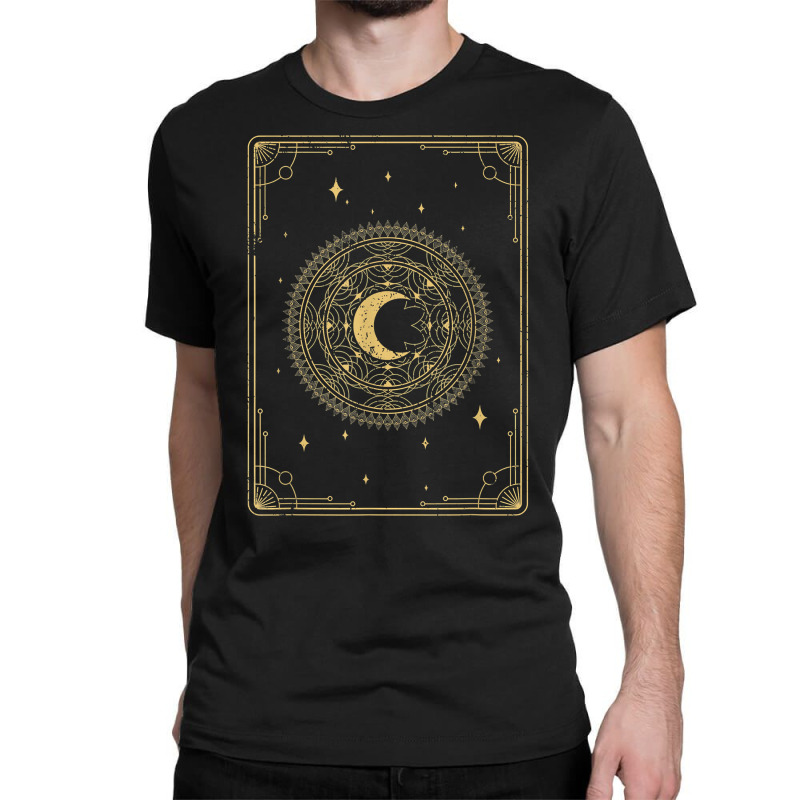 Magic Celestial Body Pagan Occult Stargazer Crescent Moon T Shirt Classic T-shirt by cordellwerw56r | Artistshot