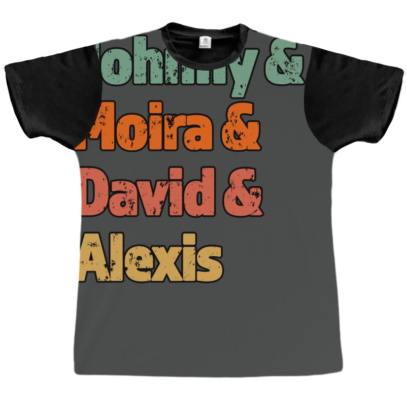 Johnny Amp Moria Amp David Amp Alexis Great Gift For The Tv Fan Retro Graphic T-shirt by zagarboddaq | Artistshot