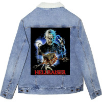 Hellraiser Poster Summer Cool Unisex Sherpa-lined Denim Jacket | Artistshot