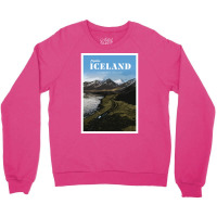 Visit Stokksnes Iceland  Girl Green Summer Crewneck Sweatshirt | Artistshot