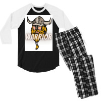 Warrior  Stars Girl Nature Men's 3/4 Sleeve Pajama Set | Artistshot