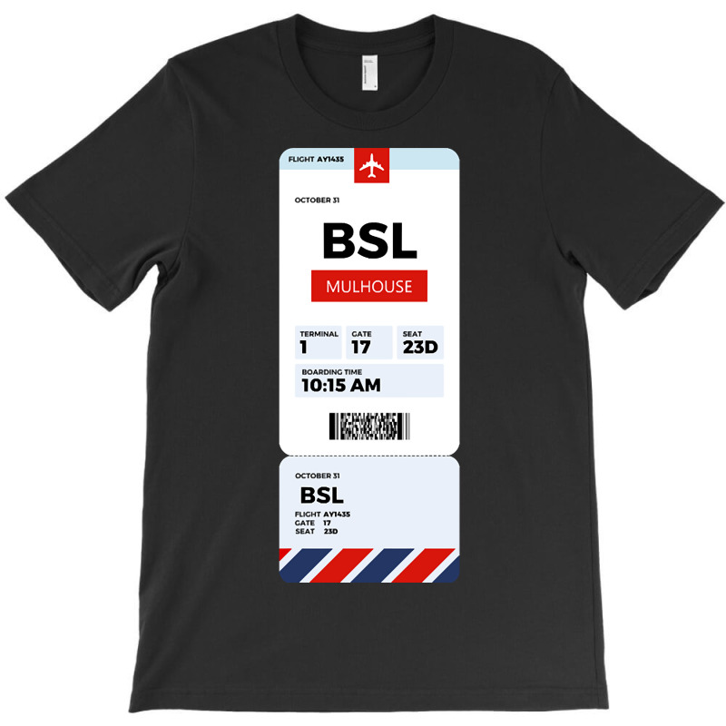 Mulhouse Boarding Pass T-shirt | Artistshot