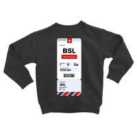 Mulhouse Boarding Pass Toddler Sweatshirt | Artistshot