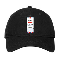 Mulhouse Boarding Pass Adjustable Cap | Artistshot