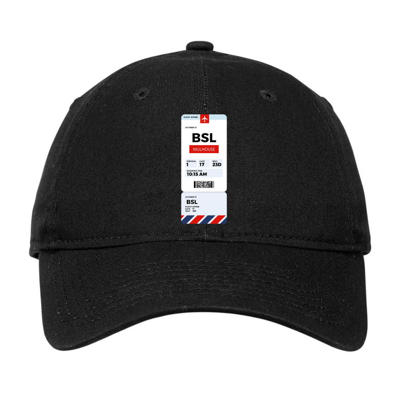 Mulhouse Boarding Pass Adjustable Cap | Artistshot