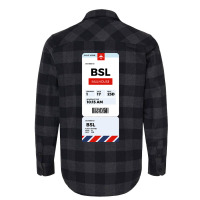 Mulhouse Boarding Pass Flannel Shirt | Artistshot