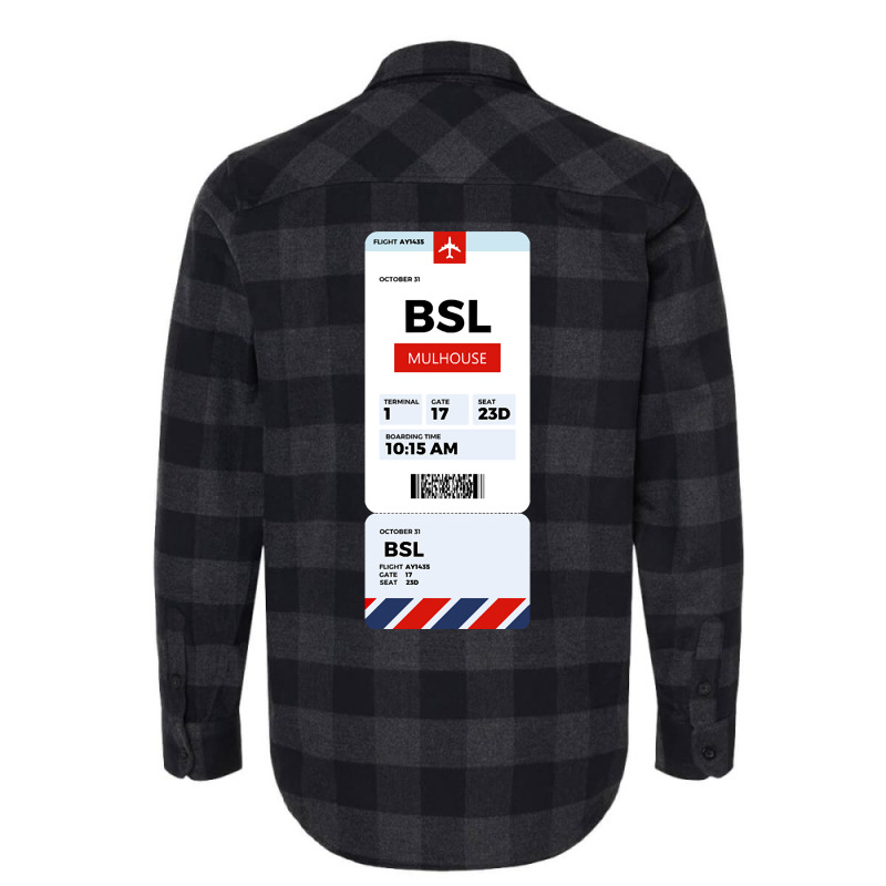 Mulhouse Boarding Pass Flannel Shirt | Artistshot