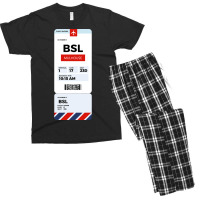 Mulhouse Boarding Pass Men's T-shirt Pajama Set | Artistshot