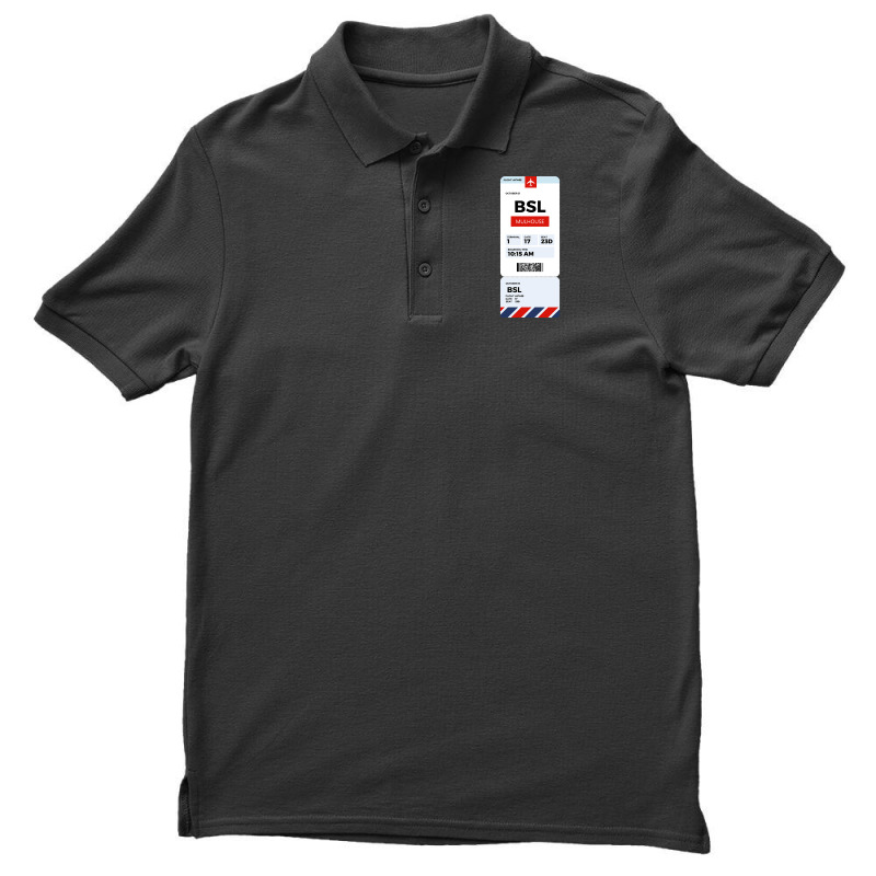 Mulhouse Boarding Pass Men's Polo Shirt | Artistshot