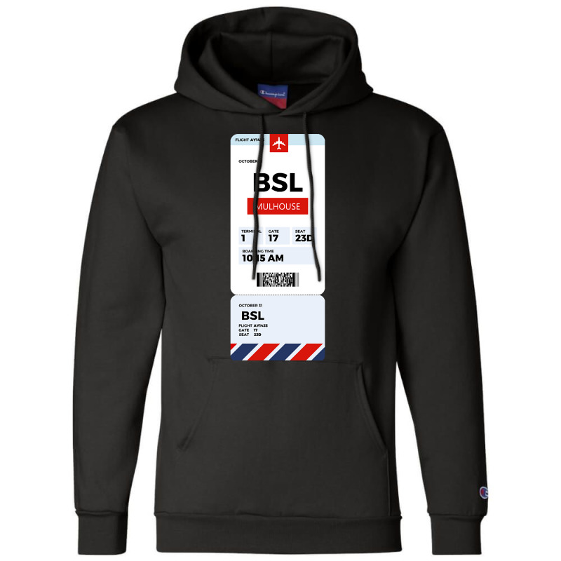 Mulhouse Boarding Pass Champion Hoodie | Artistshot