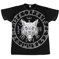 Wolf With Runes Viking Wolf Head  Boy Boy Graphic T-shirt | Artistshot