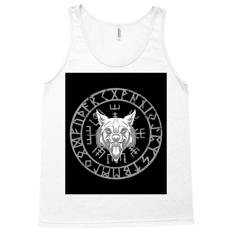 Wolf With Runes Viking Wolf Head  Boy Boy Tank Top | Artistshot