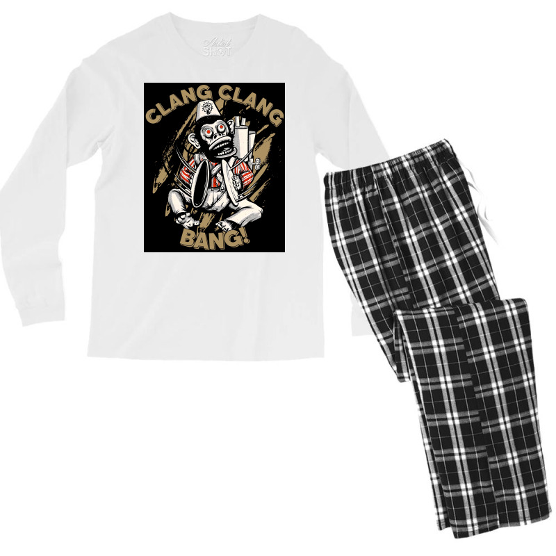 Monkey Bomb Poster Stars (1) Men's Long Sleeve Pajama Set by zagarboddaq | Artistshot