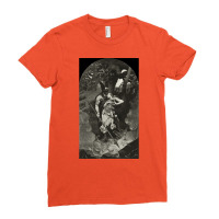 Wotan Takes Leave Of Brunhild 1892 By Konrad Dielitz  Quote Cute Ladies Fitted T-shirt | Artistshot