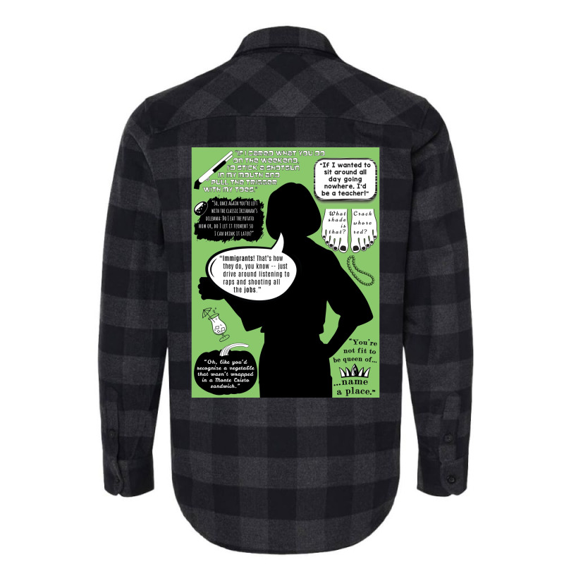 Malory Archer Quotes Poster 70s (1) Flannel Shirt | Artistshot