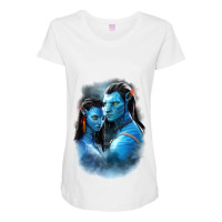 Avatar 2   The Way Of Water Avatar Neytiri Jake Sully Maternity Scoop Neck T-shirt | Artistshot