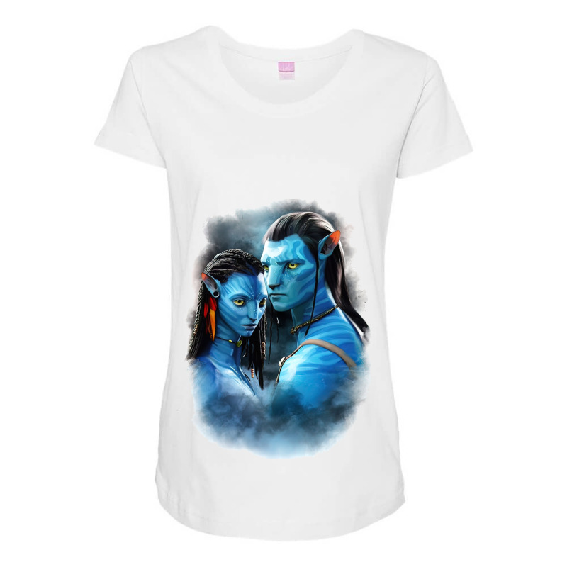 Avatar 2   The Way Of Water Avatar Neytiri Jake Sully Maternity Scoop Neck T-shirt by Dinh Quan | Artistshot