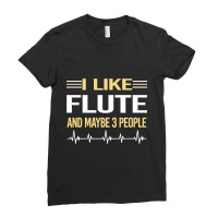 3 People Flute Ladies Fitted T-shirt | Artistshot