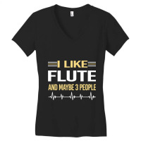 3 People Flute Women's V-neck T-shirt | Artistshot