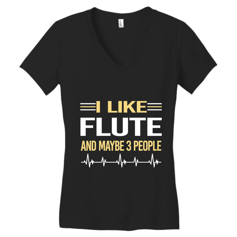 3 People Flute Women's V-Neck T-Shirt by rentsabotage035@gmail.com | Artistshot